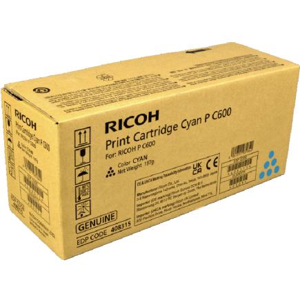 Ricoh PC600 Cyan Cartucho de Toner Original - 408315 / P C600C