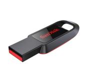 Sandisk Cruzer Spark Memoria USB 2.0 128GB - Sin Tapa - Color Negro/Rojo (Pendrive)