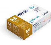 Santex Nitriflex Soft Pack de 100 Guantes de Nitrilo Talla M AQL 1.5 - Sin Polvo - Libre de Latex - Ambidiestros - No Esteriles - Color Azul