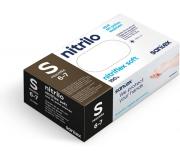 Santex Nitriflex Soft Pack de 100 Guantes de Nitrilo Talla S AQL 1.5 - Sin Polvo - Libre de Latex - Ambidiestros - No Esteriles - Color Azul