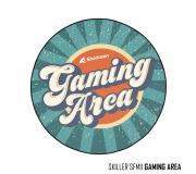Sharknoon Skiller SFM11 Gaming Area Alfombrilla de Suelo Redonda Gaming - Antideslizante - Tamaño1200x5mm