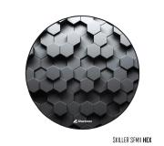 Sharknoon Skiller SFM11 Hex Alfombrilla de Suelo Redonda Gaming - Antideslizante - Tamaño1200x5mm