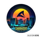 Sharknoon Skiller SFM11 Retro Alfombrilla de Suelo Redonda Gaming - Antideslizante - Tamaño1200x5mm