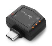 Sharkoon Mobile DAC PD Tarjeta de Sonido USB-C - Diseñada para dispositivos Moviles - Entrada 3.5mm TRRS y USB-C PD para Carga