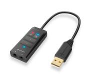 Sharkoon SB1 Tarjeta de Sonido USB - 2x Jacks 3.5mm - Compatible TRRS