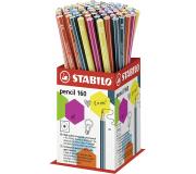 Stabilo Pencil 160 Expositor de 72 Lapices Hexagonales - Mina HB Robusta de 2.2mm - Diseño Moderno