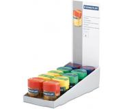 Staedtler 511 006 Expositor con 10 Sacapuntas con Deposito - Hasta 8.2mm - Angulo de Afilado 23º