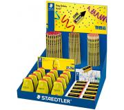 Staedtler Noris 120 Expositor con Lapices + Sacapuntas + Gomas de Borrar
