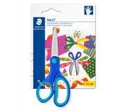 Staedtler Noris 965 Tijera Escolar de Seguridad Zurdos - Agarre Ergonomico Suave - Cuchillas Romas - Longitud 14cm