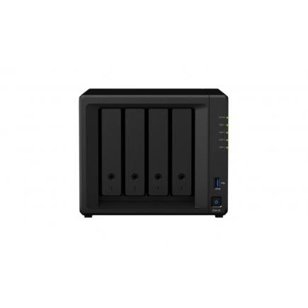 Synology DiskStation DS418 Servidor de Almacenamiento NAS - Hasta 4 Unidades de Almacenamiento - Interfaz Soportado SATA III - Compatible con 2.5", 3.5" - 2x RJ-45, 2x USB 3.0