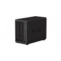 Synology DiskStation DS723+ Servidor de Almacenamiento NAS - Hasta 2 Unidades de Almacenamiento - Interfaz Soportado M.2, SATA III - Compatible con 2.5", 3.5" - 2x RJ-45, 1x USB 3.2