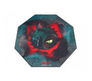 Talius Floorpad 800 Alfombrilla de Suelo Octogonal Gaming - Diametro 120cm - Grosor 4.0mm - Resistente al Agua - Diseño Gaming