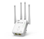 Talius RPT12004ANT Repetidor WiFi AC1200 Dual-Band - WPS - 1x LAN, 1x LAN/WAN - 4 Antenas Omnidireccionales - Color Blanco