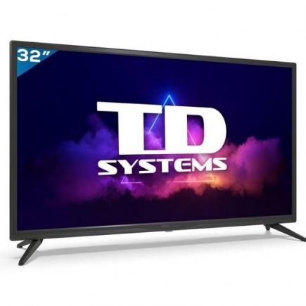 TD Systems Televisor TV 32" DLED HD - WiFi, Bluetooth, HDMI, USB - Grabador y Reproductor Multimedia USB VESA 200x100mm > Informática > TV / Imagen > Televisores