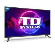 TD Systems Televisor Smart TV 40" DLED FullHD 1080p - WiFi, Bluetooth, HDMI, USB - Grabador y Reproductor Multimedia USB - VESA 200x100mm