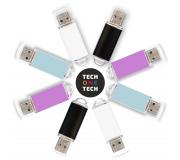 TechOneTech Basic Serie Pro Pack Ahorro de 8 Memorias USB 2.0 32GB - Colores Surtidos (Pendrive)