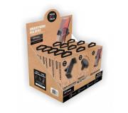TechOneTech Expositor de 12 Soportes de Coche para Smartphones - 5x TEC2821 Soporte Pinza Presion, 4x TEC2822 Soporte Magnetico y 3x TEC2823 Soporte por Gravedad