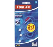 Tipp-Ex Easy Correct 2+1 Pack de 3 Cintas Correctoras 4.2mm x 12m - Resistente - Escritura Instantanea
