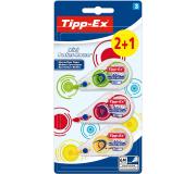 Tipp-Ex Mini Pocket Mouse Fashion 2+1 Pack de 3 Cintas Correctoras 5mm x 6m - Resistente - Escritura Instantanea