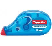 Tipp-Ex Pocket Mouse Cinta Correctora 4.20mm x 10m - Resistente - Escritura Instantanea - Capuchon Protector