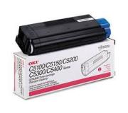 Toner original Oki 42127406 C5100 / C5200 / C5300 / C5400 magenta