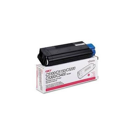 Toner original Oki 42127406 C5100 / C5200 / C5300 / C5400 magenta