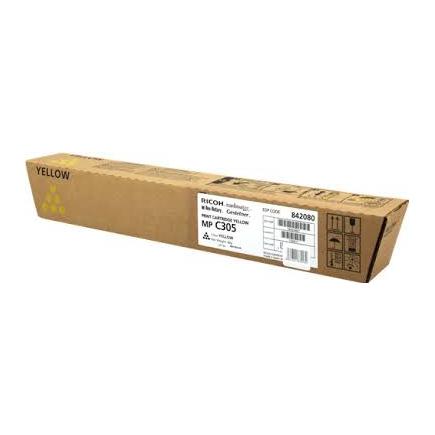 Ricoh Aficio MP-C305 / MP-C305SPF Amarillo Cartucho de Toner Original - 842080 / 841597 / MPC305E
