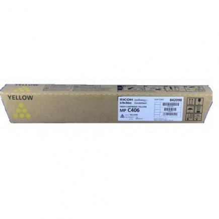 Original Ricoh Aficio MP-C306 / MP-C307 / MP-C406 Toner Amarillo 842098