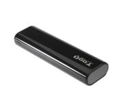 Tooq Bateria Externa 10400mAh - 2x USB 2.0 5V 1A - Funcion de Linterna - Color Negro