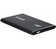 Tooq Carcasa Externa HDD/SDD 2.5" hasta 7,0mm SATA USB 3.0/3.1 Gen 1 - Color Negro