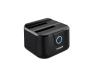 Tooq Docking Station USB 3.0 - HDD/SSD 2.5", 3.5" SATA I,II,III - Boton de Clonacion - Copia de Seguridad - Color Negro