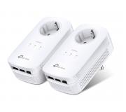 TP-Link Kit de Inicio Powerline Gigabit AV1300 con Enchufe Incorporado