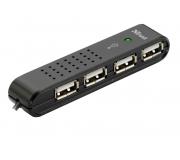 Trust 14591 Mini Hub 4 Puertos USB 2.0 Negro