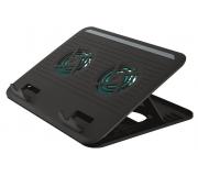 Trust Cyclone Base Refrigeradora USB para Portatil - 2x Ventiladores Silenciosos - 8 Posiciones Ajustables