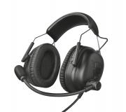 Trust Gaming GXT 444 Wayman Pro Auriculares con Microfono - Microfono Plegable - Diadema Ajustable - Amplias Almohadillas - Altavoces de 50mm - Cable de 1m - Color Negro