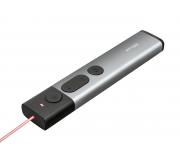 Trust Kazun Presentador Laser Inalambrico - 4 Botones - Radio de Accion 30m - Laser Color Rojo - Aluminio