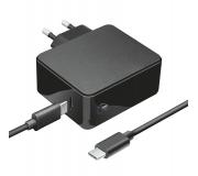 Trust Maxo Cargador para Portatil Apple MacBook USB-C 61W - Compacto - Cable de 2m - Color Negro