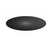 Trust Mika Alfombra de Suelo Circular - Diametro 117cm - Grosor 4.0mm - Antideslizante - Color Negro/Gris
