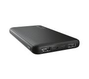 Trust Primo Bateria Externa/Power Bank 10000mAh - 2x USB-A, 1x USB-C - Ultra Fina - Autonomia hasta 46h - Carga Simultanea hasta 3 Dispositivos - Color Negro