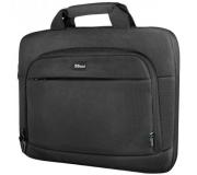 Trust Sydney ECO Maletin para Portatil hasta 14" - Hecho con Materiales PET Reciclados - Compartimento Exterior - Acolchado - Color Negro