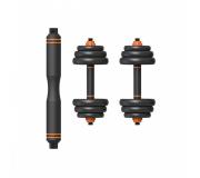 Xiaomi Fed Pack Basico de Mancuernas 25Kg. - Barra de Acero - Discos de Aleacion de Hierro y Arena