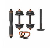 Xiaomi Fed Pack Mancuernas + Barra de Acero + Pesa Rusa - 20Kg. - Discos de Aleacion de Hierro y Arena