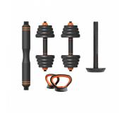 Xiaomi Fed Pack Mancuernas + Barra de Acero + Pesa Rusa - 30kg - Discos de Aleacion de Hierro y Arena