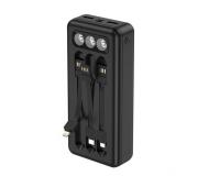 XO PR137 Powerbank 20000mAh - 2x USB-A, 1x USB-C - Entradas microUSB, USB-C - Carga Rapida - Potente Luz Led