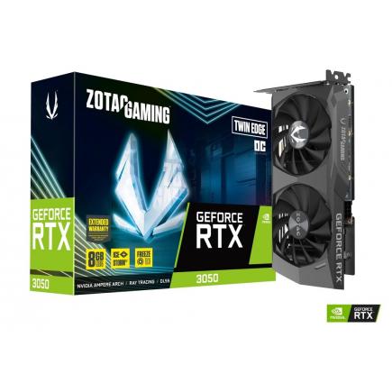 Zotac Gaming GeForce RTX 3050 Twin Edge OC Tarjeta Grafica 8GB GDDR6