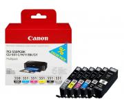 Canon PGI550 / CLI551 Pack de 6 Cartuchos de Tinta Originales - 6496B005 Canon PGI550 / CLI551 Pack de 6 Cartuchos de Tinta Originales - 6496B005