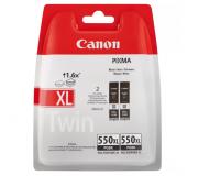 Canon PGI550XL Negro Pack de 2 Cartuchos de Tinta Pigmentada Originales - 6431B005 Canon PGI550XL Negro Pack de 2 Cartuchos de Tinta Pigmentada Originales - 6431B005