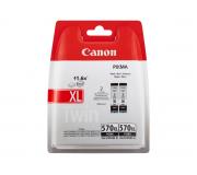 Canon PGI570XL Negro Pack de 2 Cartuchos de Tinta Originales - 0318C007 Canon PGI570XL Negro Pack de 2 Cartuchos de Tinta Originales - 0318C007