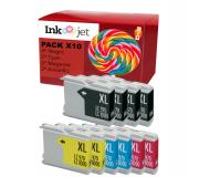 Compatible Pack 10 BROTHER LC1000XL / LC970XL - LC1000VALBP / LC970VALBP cartuchos de tinta Compatible Pack 10 BROTHER LC1000XL / LC970XL - LC1000VALBP / LC970VALBP cartuchos de tinta