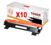 Pack 10 Toner compatibles TN1050 / TN-1050 para Brother DCP-1510 1512 1610W 1612W - HL-1110 1210W 1212W 1112 - MFC-1810 1910W